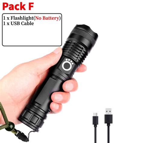 Waterproof Rechargeable Flashlight