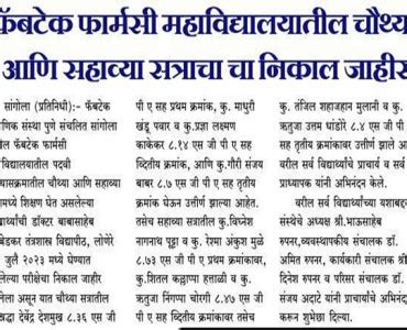 Fabtech College Of Pharmacy, Sangola