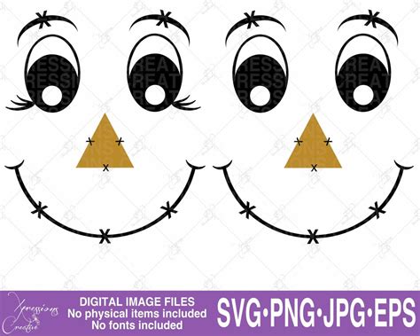 Scarecrow Face Template Printable Free