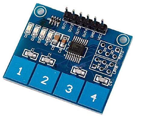 OLatus OL-TTP224-4 WAY SWITCH TTP224 4-way Capacitive Touch Switch ...
