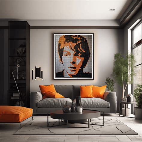 John Lennon Artwork | Custom Rubik's Cube Mosaic