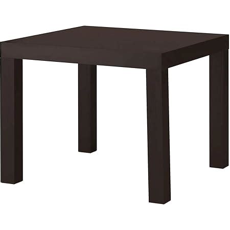 Ikea Side Table, Black-Brown 55x55 cm (21 5/8x21 5/8") , ( Top ...