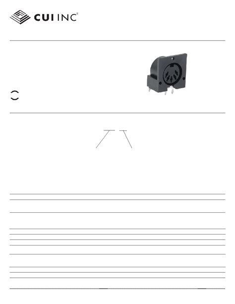 SDS-80J datasheet(1/6 Pages) CUI | STANDARD DIN CONNECTOR