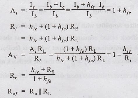Types of Negative Feedback Connections