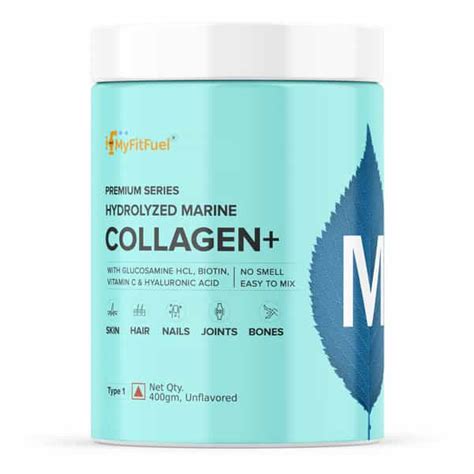 Buy MYFITFUEL HYDROLYZED MARINE COLLAGEN +GLUCOSAMINE, HYALURONIC ...