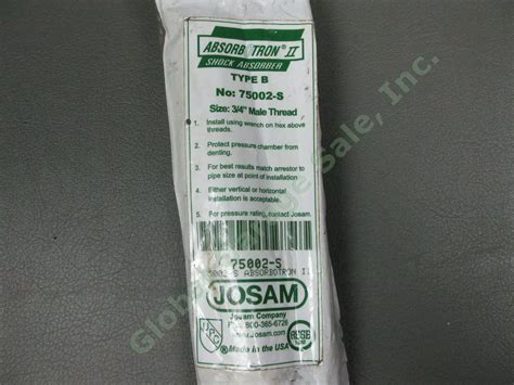 Josam NEW Absorbatron II Type-B 3/4 Male Copper India | Ubuy