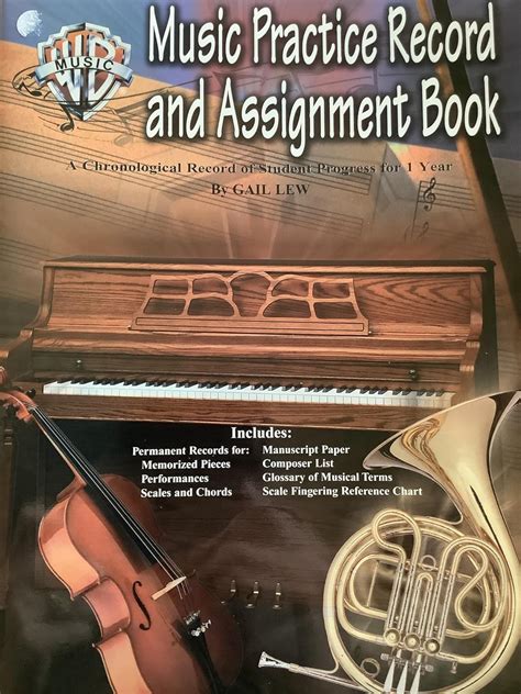 Buy Wb Music Practice Record and Assignment Book: A Chronological ...