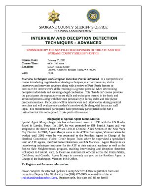 INTERVIEW AND DECEPTION DETECTION TECHNIQUES ADVANCED - fortress wa Doc ...