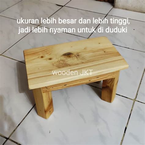 Jual dingklik kayu/custom/jati belanda/murah/kursi - Jakarta Selatan ...