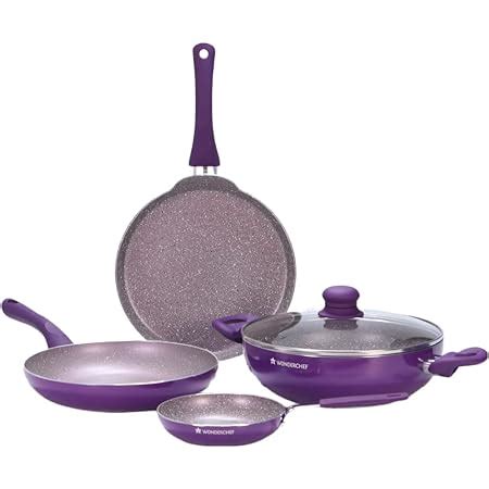 Buy Wonderchef Royal Velvet Non-stick 5-piece Cookware Set (Fry Pan ...