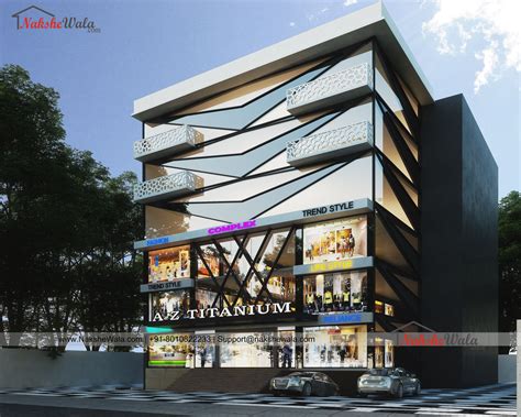 Commercial Building Elevation Design 的图像结果