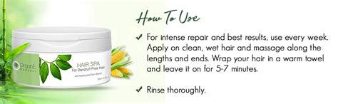 Organic Harvest Hair Spa for Dandruff Free Hair, Moisturising the Hair ...