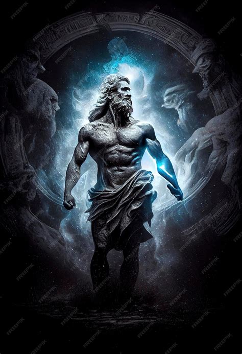 Premium AI Image | Mythological Greek god of darkness Erebus surrounded ...