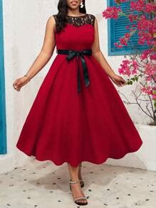 SHEIN Lady Christmas Party Dress Plus Size Dresses | SHEIN USA