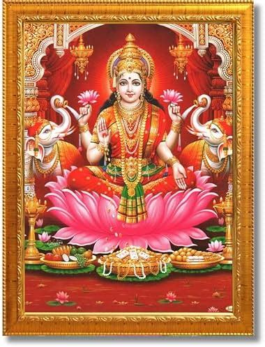 CRAFT QUEST Goddess Lakshmi Devi Dhana Vaibhav Laxmi Maa Wall Painting ...