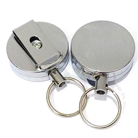 Meet Trends Resilience Steel Wire Rope Elastic Keychain Recoil Sporty ...