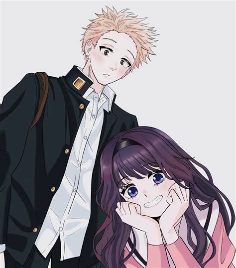 waguri kaoruko and tsumugi rintarou (kaoru hana wa rin to saku) drawn ...