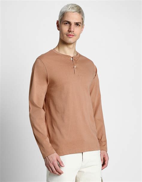Henley Cork Solid Tshirt – Veirdo