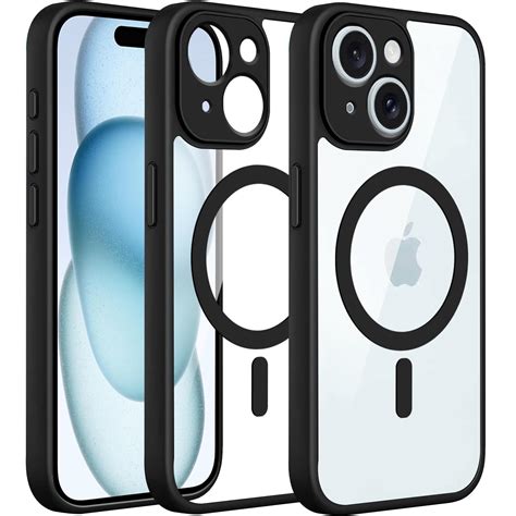 Amozo Mag-Safe Case Compatible for iPhone 15 Cover | Transparent Ultra ...