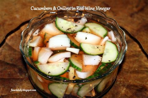 Fleur de Lolly: Cucumbers and Onions in Red Wine Vinegar