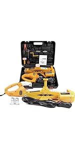 iBELL ECJ510 Hydraulic Jack for car, 5 in 1 Electric Jack for car with ...