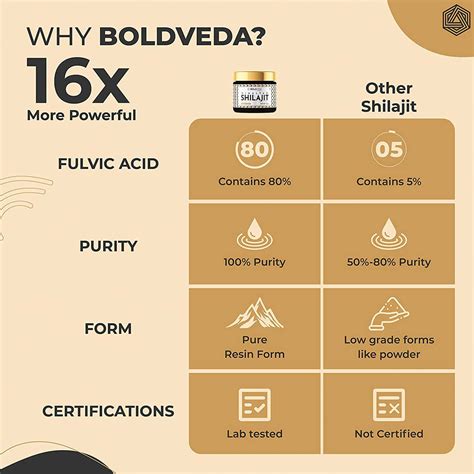 Buy BOLDFIT BOLDVEDA PURE HIMALAYAN SHILAJIT RESIN FORM - 15 G Online ...
