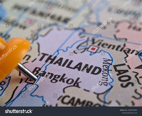 Bangkok Thailand Highlighted World Map Stock Photo 2280972891 | Shutterstock