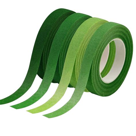 Rjayaa Florist Tape Green, 4 Rolls Floral Tape Arrangement Supplies ...