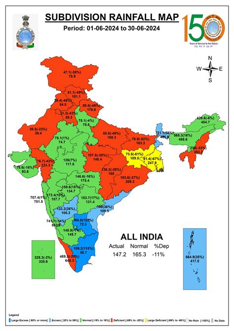 June 2024: District wise rainfall in India’s SW Monsoon – SANDRP