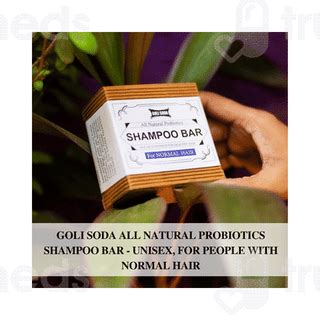 Goli Soda All Natural Probiotics For Normal Hair Shampoo Bar 90gm ...