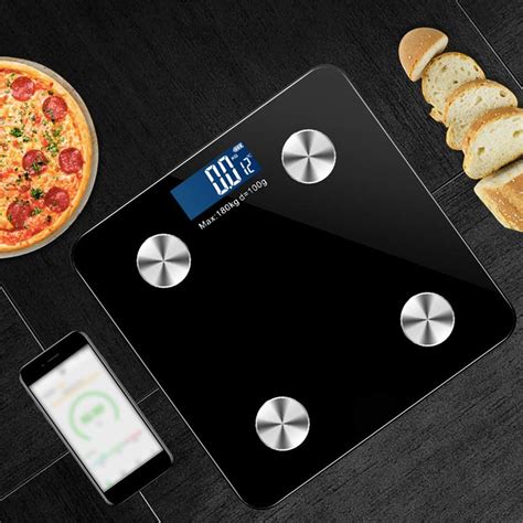 Sisliya Body Fat Scale, Bluetooth Personal Scales Body Analysis Scales ...