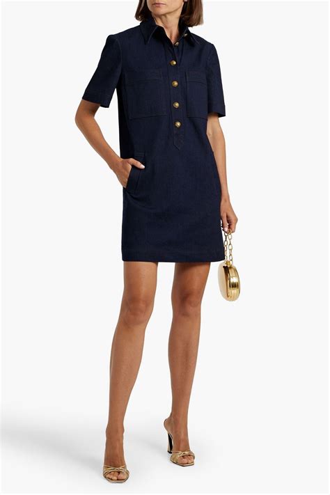 VERONICA BEARD Koulis denim mini shirt dress | THE OUTNET