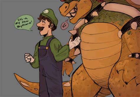 #luigi x bowser on Tumblr