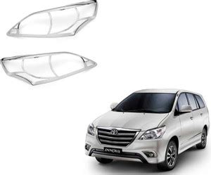 SNTP Premium Quality Head Lamp Cover For Innova 2013-15 Set Of 2 Chrome ...