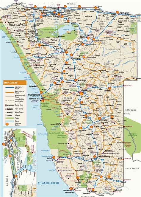 Namibia Map Namibia Maps & Facts World Atlas