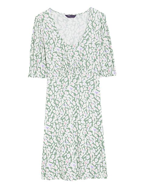 Buy Jersey Printed Scoop Neck Mini Skater Dress at Marks & Spencer