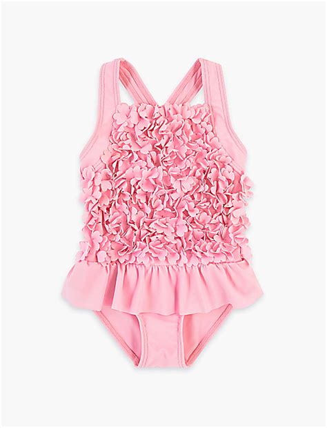 Buy Floral Frill Swimsuit (2-7 Yrs) at Marks & Spencer