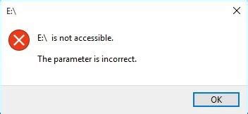 Image result for The Parameter Is Incorrect Error for Network