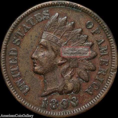 1893 Indian Head Penny Vf/xf Rare Great Us Coin Z