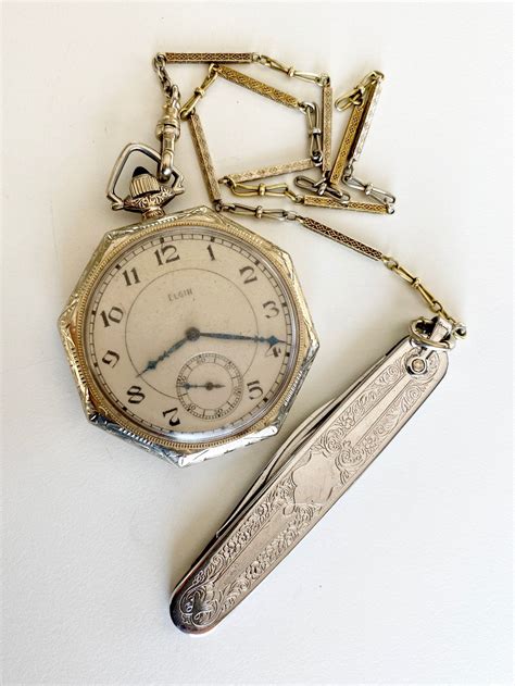 Complete 100 Year Old ELGIN 1923 Antique Vintage POCKET WATCH With ...