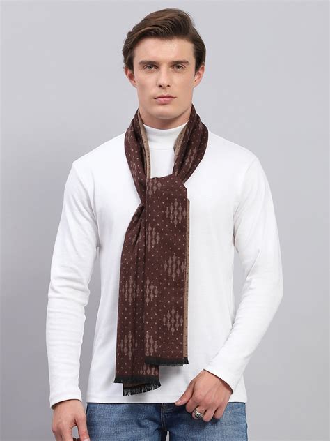Buy Men Multicolor Self Design Muffler Online in India - Monte Carlo