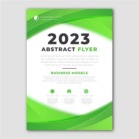 Gradient abstract flyer design | Free Vector