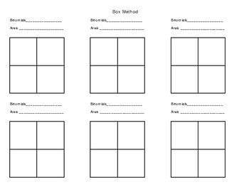 Image result for Algebra Box Method PDF