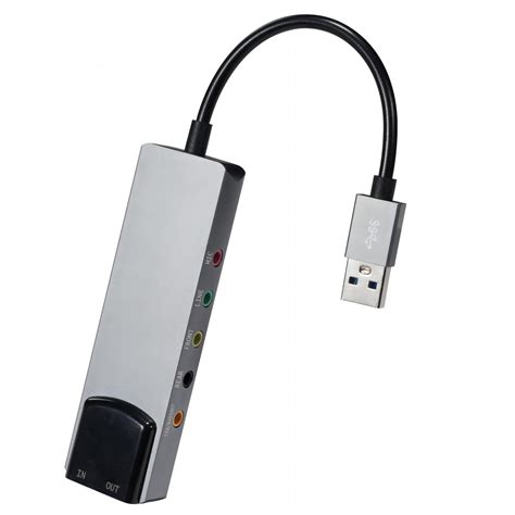 HY-601 6 In 1 USB Multifunction Sound Card USB + 3.5mm Audio + 7.1 Cha ...