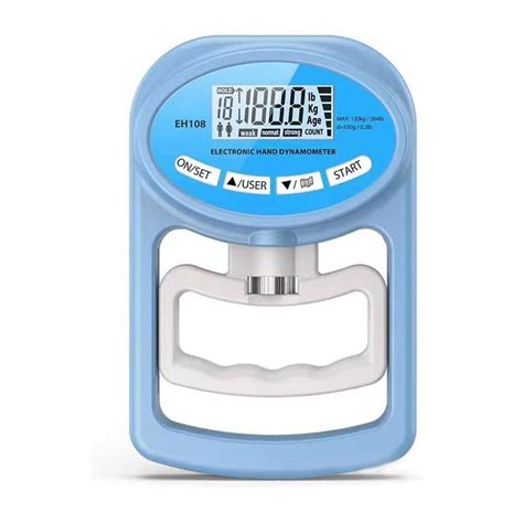 Grip Strength Tester 265Lbs/120Kg Digital Hand Dynamometer Grip ...