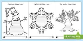 Shape Poem Templates - KS1 - English Resources - Twinkl