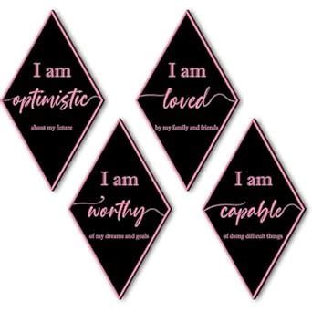 Positive Affirmations Wall Decor, Pink Bedroom Sign for Women, Teenage ...