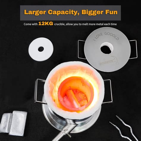 Buy GONGYI 12KG Large Capacity Deluxe Kit Propane Melting Furnace ...