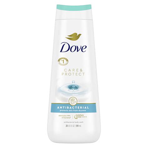 Dove Care & Protect Body Wash Antibacterial, 20 oz - Walmart.com