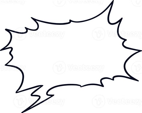 Manga style bubble text 49992798 PNG